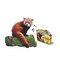 Madd Capp LiL' RED PANDA 100 Piece Jigsaw Puzzle For Ages 5+ - 4005 - Unique Animal-Shaped Border, Poster Size when completed, Oversized Pieces For Easy Handling, Includes Educational Fun Facts
